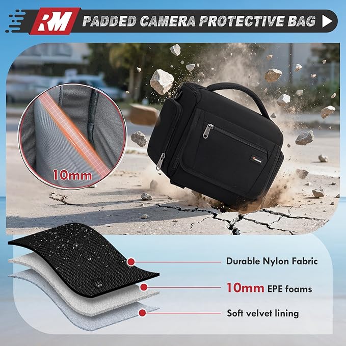 RAINSMORE Camera Bag, SLR/DSLR/Mirrorless Camera Case - Image 6