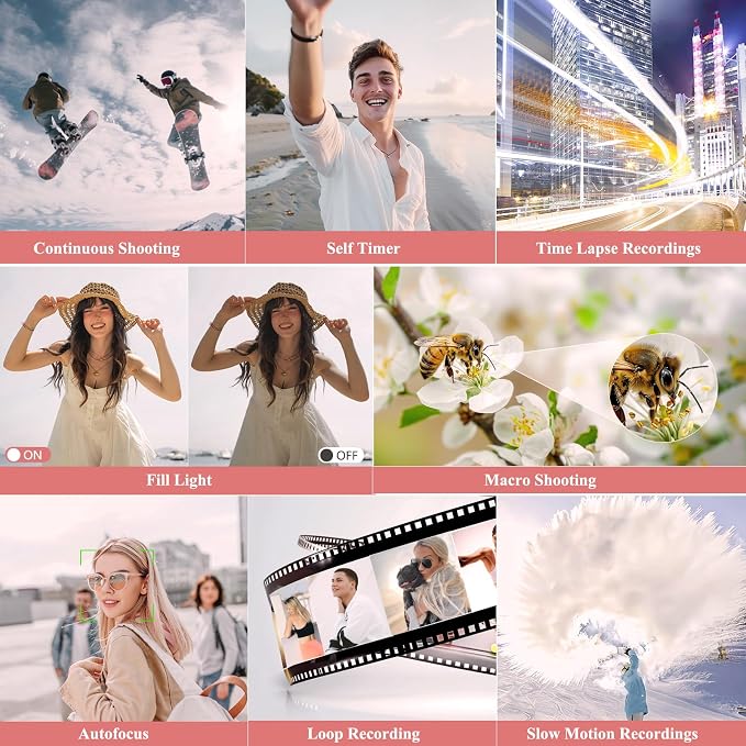 4K Digital Camera for Photography, 64MP Vlogging Camera for YouTube, WiFi Vlog - Image 6