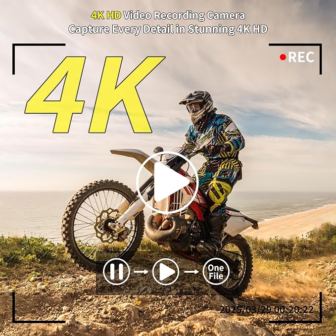 4K Digital Camera for Photography, 64MP Point and Shoot Digital Cameras - Image 2