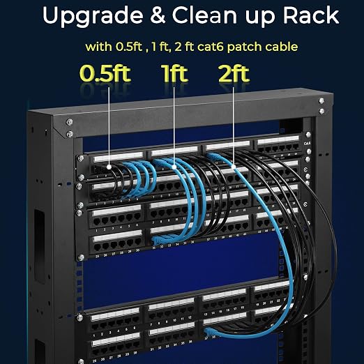 Rapink Patch Cables Cat6 3ft, Ethernet Patch Cable 10G Support, Cat 6 Patch - Image 7