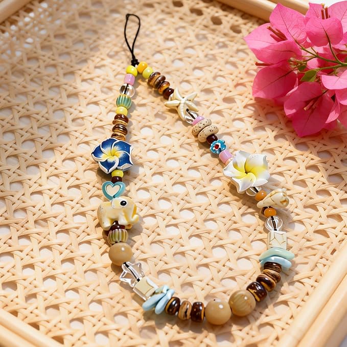 Cute Beaded Camera Wrist Strap for Phone, Digital Camera Charm Lanyard - Image 6
