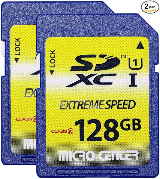 INLAND 128GB SD Card Class 10 SDXC Flash Memory Card Full Size SD Chip USH-I U1 by INLAND