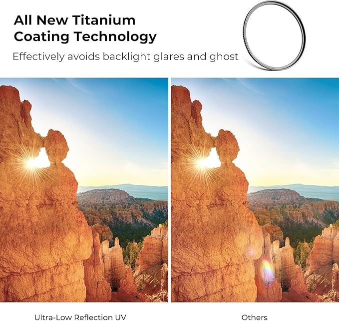 K&F CONCEPT 46mm Ultra-Low Reflectivity MCUV Lens Protection Filter 28 - Image 3