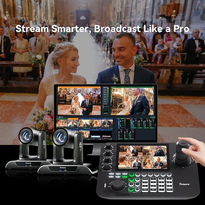 Tenveo NDI PTZ Camera AI Auto Tracking SDI/HDMI/USB3.0/LAN 30X Optical+8X - Image 8