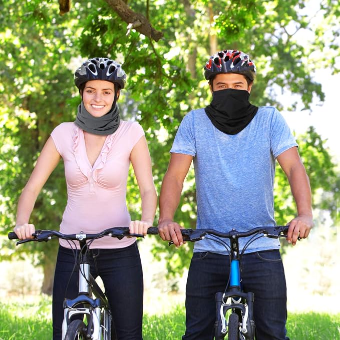 Geyoga 6 Pieces Summer UV Protection Cooling Neck Gaiter Face Clothing Neck - Image 5