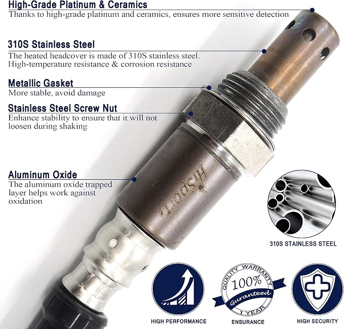 HiSport Oxygen Sensor Heated O2 Sensor Replacement, 4-Wire Air Fuel Ratio - Image 2