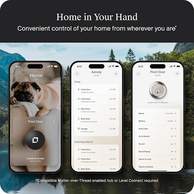 Level Lock Pro - World’s Smallest, Innovative Smart Lock - Matter-Over-Thread - Image 4