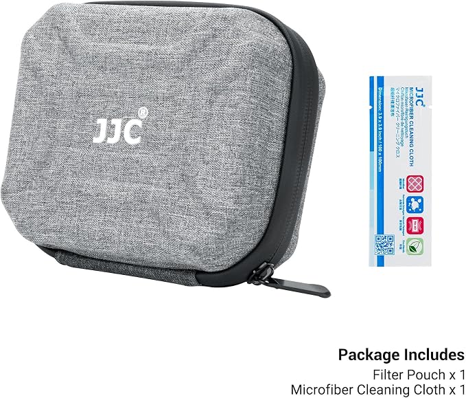 JJC 10 Pockets Hard Shell Lens Filter Bag Up to 95mm, Water Resistant & - Image 8