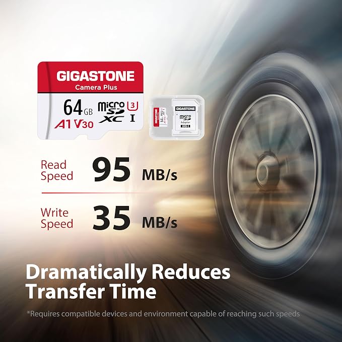 GIGASTONE 64GB Micro SD Card 5-Pack, Camera Plus, MicroSDXC Memory Card - Image 2