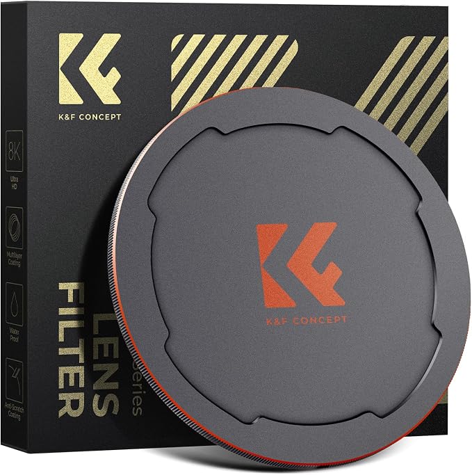 K&F CONCEPT 62mm Thread & Magnetic 2-in-1 Lens Filter Cap Only Compatible by KFCONCEPT