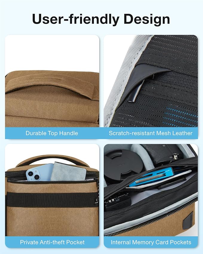 BAGSMART Small Camera Sling Bag - Image 6