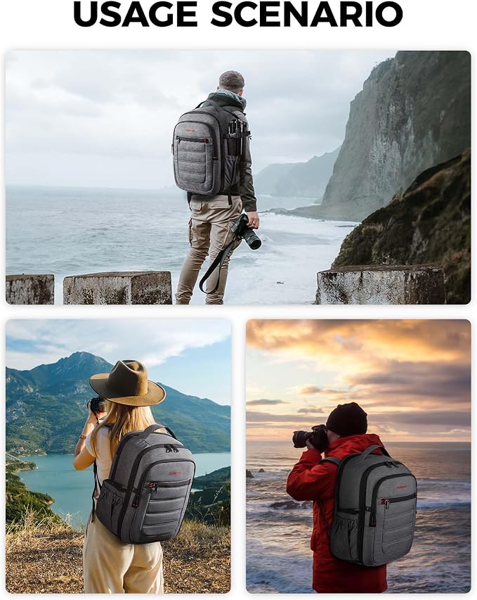 BAGSMART Camera Bag for DSLR, Waterproof Camera Backpacks for Photographers - Image 7