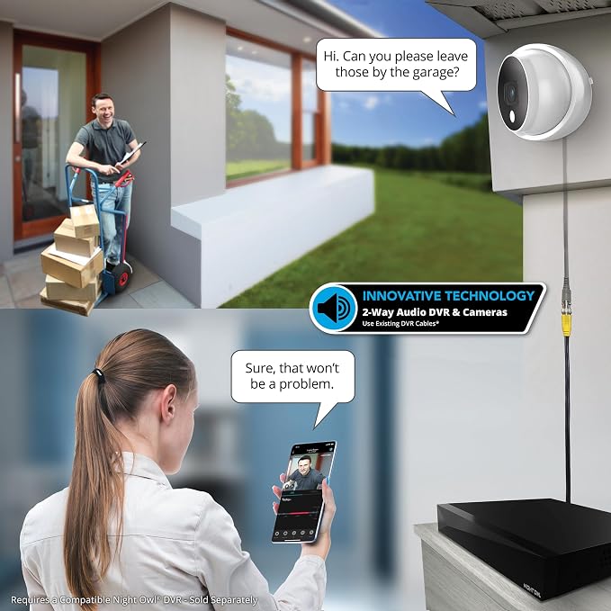 Night Owl Add On Wired 2K HD Indoor/Outdoor Deterrence Dome Cameras - Image 4