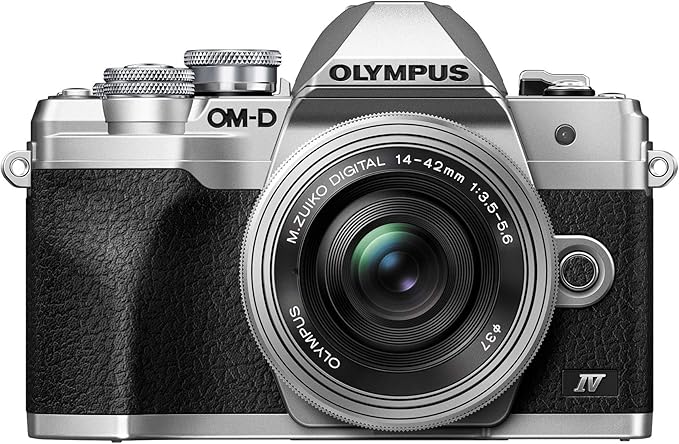 OM SYSTEM Olympus E-M10 Mark IV Silver Micro Four Thirds System Camera M.Zuiko by OMSYSTEM