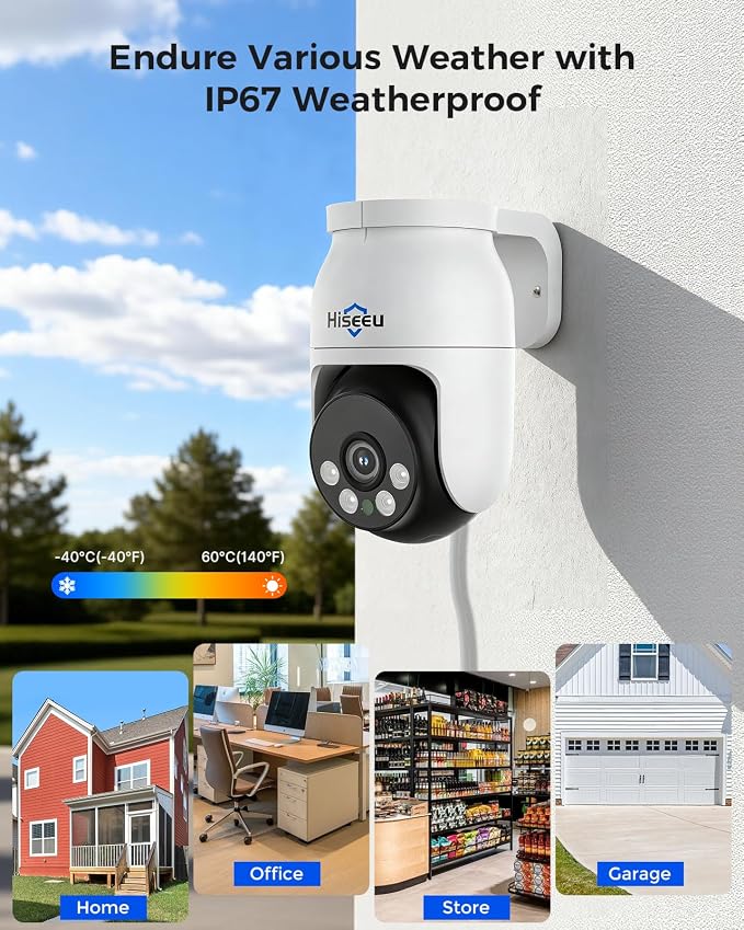 Hiseeu 4K PTZ Wired Security Camera System - Image 8