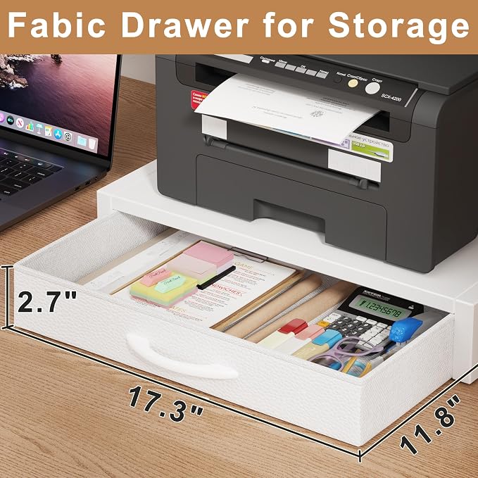 YAOHUOO 2-Tier Desktop Printer Stand - Image 3