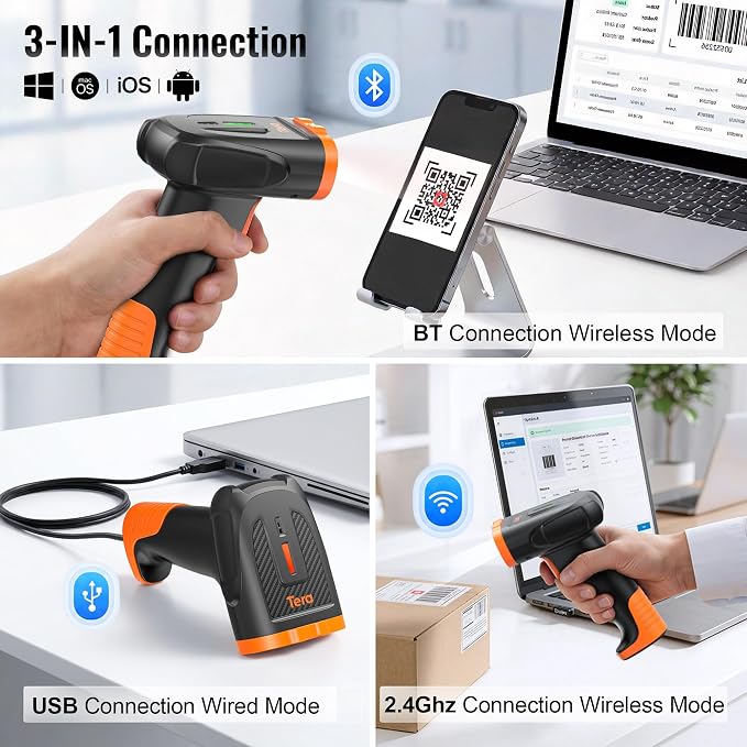 Tera Barcode Scanner Wireless Handheld: - Image 5