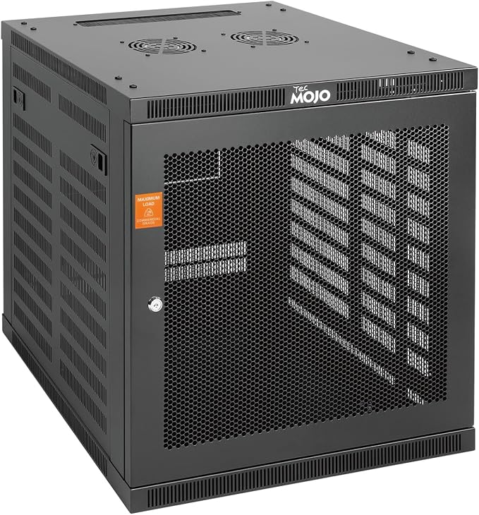 Tecmojo 12U Wall Mount Rack Cabinet, Heavy-Duty 176 Lbs High Load Capacity by Tecmojo