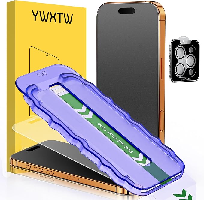 YWXTW 2 Pack for iPhone 17 Pro Max Matte Screen Protector 6.9 Inch+1 Set Camera by YWXTW