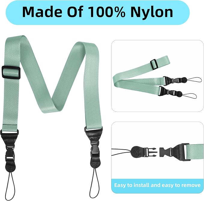 Adjustable Shoulder Strap:Comfortable iPad Strap Nylon Neck Lanyard - Image 4