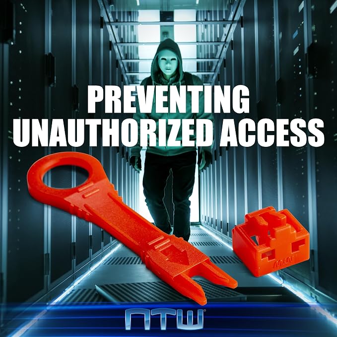 NTW RJ45 Port Blocker & Dust Cover, Network Port Lock, Ethernet Port Protector - Image 4