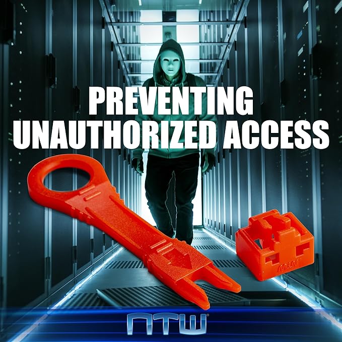 NTW RJ45 Port Blocker & Dust Cover, Network Port Lock, Ethernet Port Protector - Image 4