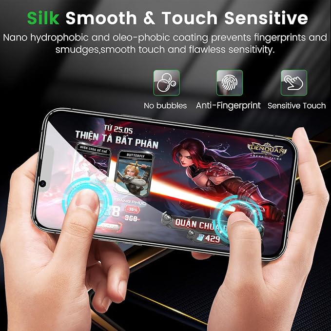 Romkasi 3 Pack Privacy Screen Protector - Image 8