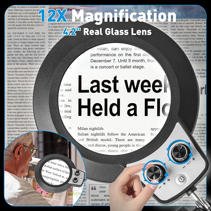 KIRKAS 12X Magnifying Glass - Image 4
