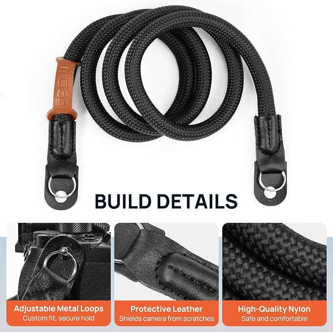 MoKo Camera Strap, 100cm Neck & Shoulder Rope Camera Straps - Image 5