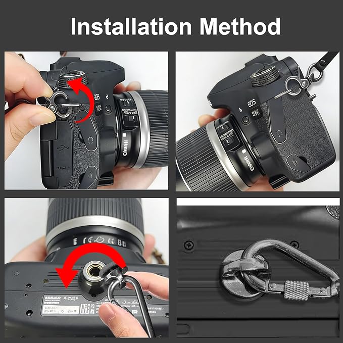 Double Camera Strap, Shoulder Camera Strap Harness Leather Dual Camera Strap - Image 4
