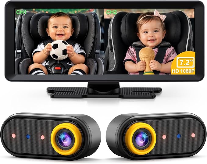 LUCKVIEW BM5PRO 7.2" 1080P HD Baby Car Camera by Luckview