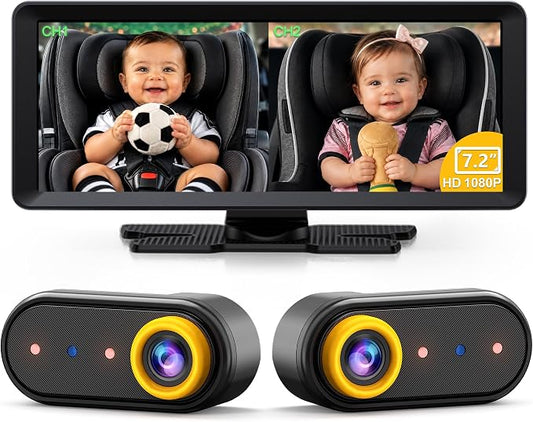LUCKVIEW BM5PRO 7.2" 1080P HD Baby Car Camera by Luckview