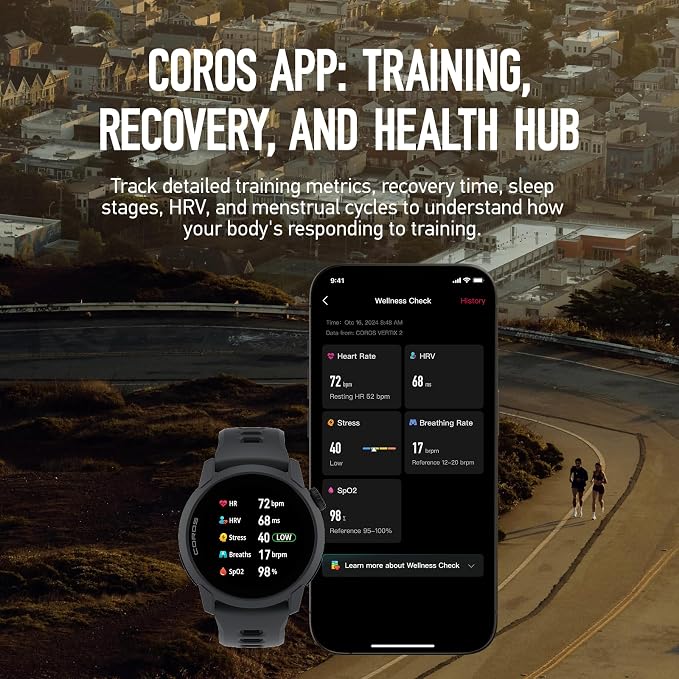 COROS PACE 4 Ultralight Sport GPS Watch, 1.2" AMOLED Touchscreen, 19 Days of - Image 7
