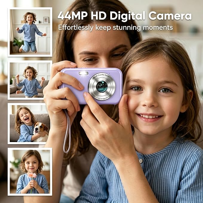 Digital Camera, FHD 1080P 44MP Compact Small Digital Camera - Image 3