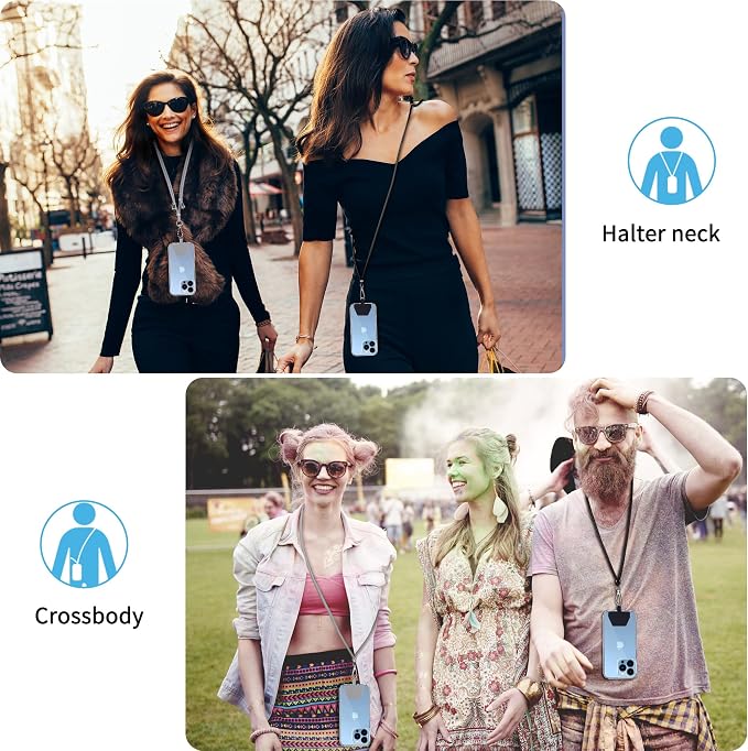 CACOE Phone Lanyard 2 Pcs-2 Pcs Adjustable Neck Strap, Universal Crossbody - Image 7