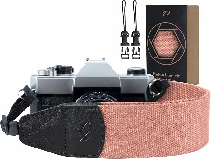 Padwa Lifestyle Pink Camera Strap by PadwaLifestyleCameraStrap