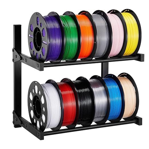 VEVOR Wall Mount Printer Filament Storage Rack, 2-Tier Wall Bracket Storage - Image 9