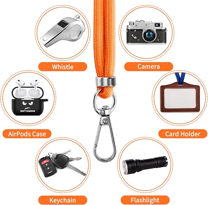 CACOE Phone Lanyard 2 Pcs-1 Pcs Adjustable Neck Strap, 2 Pads, Universal - Image 4
