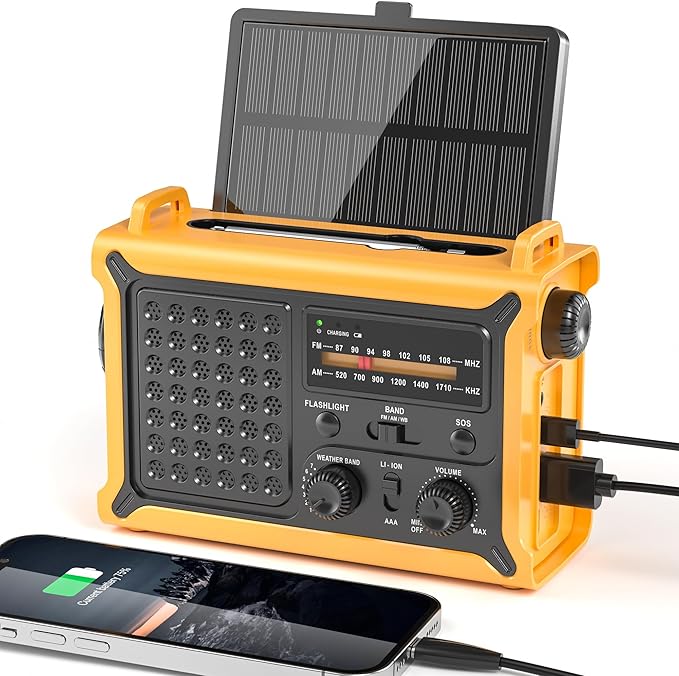 Weather Radios Portable AM FM NOAA Alert by Mesqool
