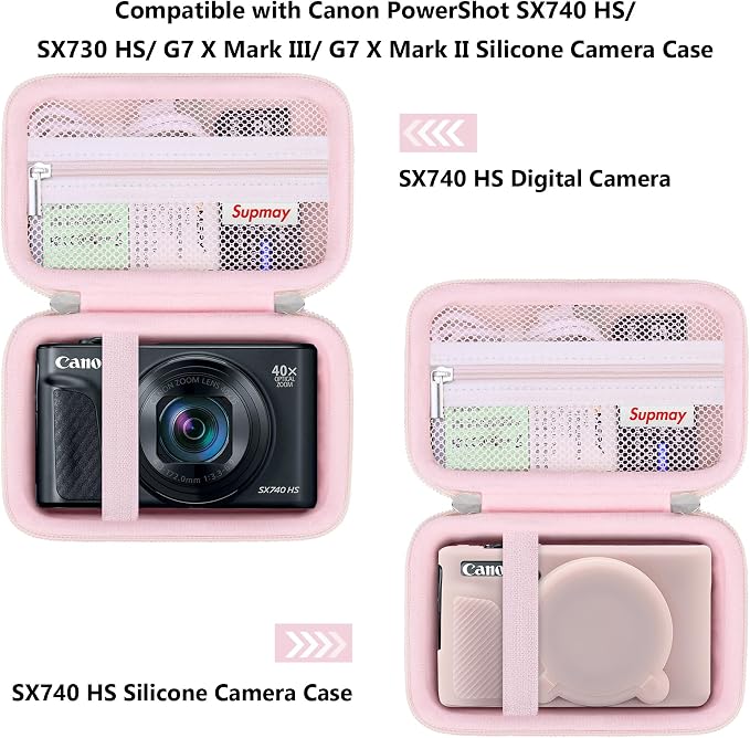 Hard Carrying Case for Canon PowerShot SX740 HS/ SX730 HS/ SX720 HS/ SX620 HS/ - Image 3