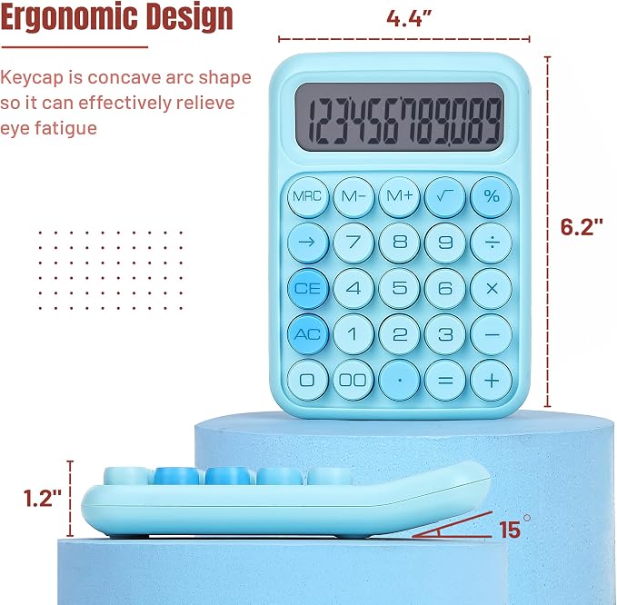 Mr. Pen- Mechanical Switch Calculator, 12 Digit Large LCD Display, Mechanical - Image 2