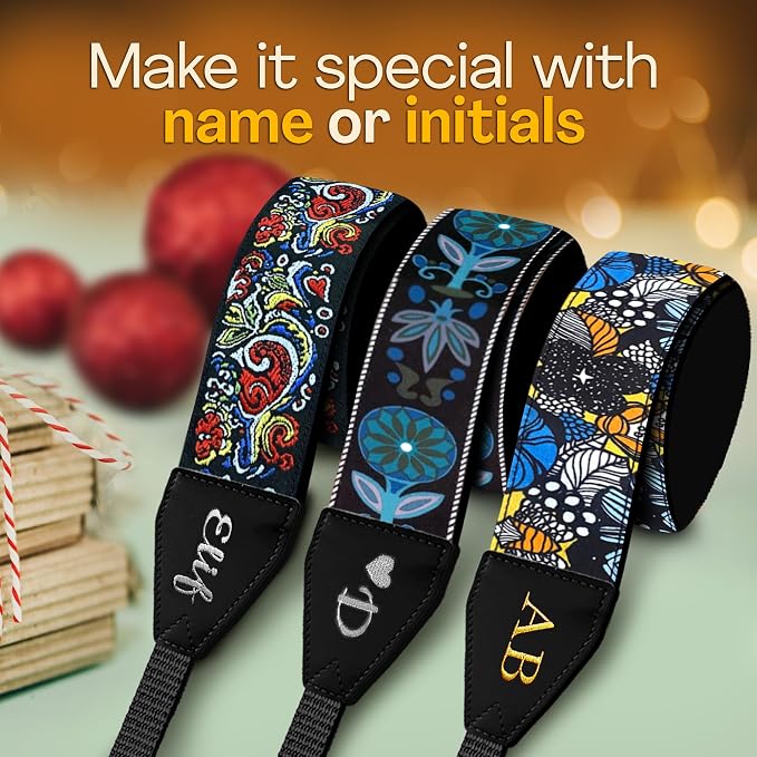 Art Tribute Custom Camera Strap Begonia Flower - Image 4