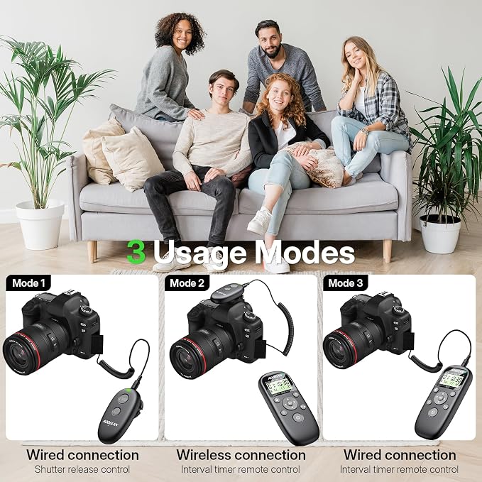 AODELAN Rechargeable Camera Timer Intervalometer Remote Control - Image 6