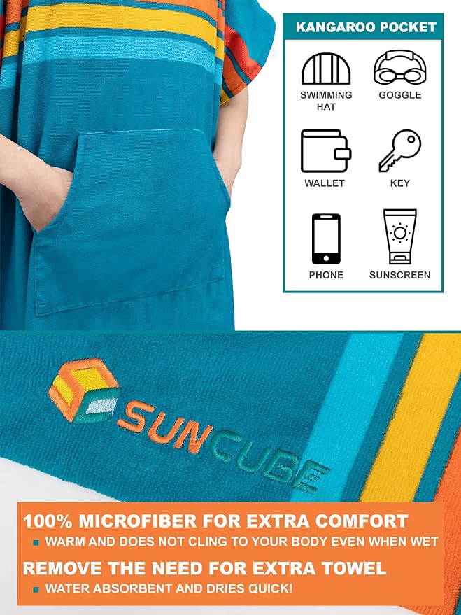 SUN CUBE Surf Poncho Changing Robe - Image 3