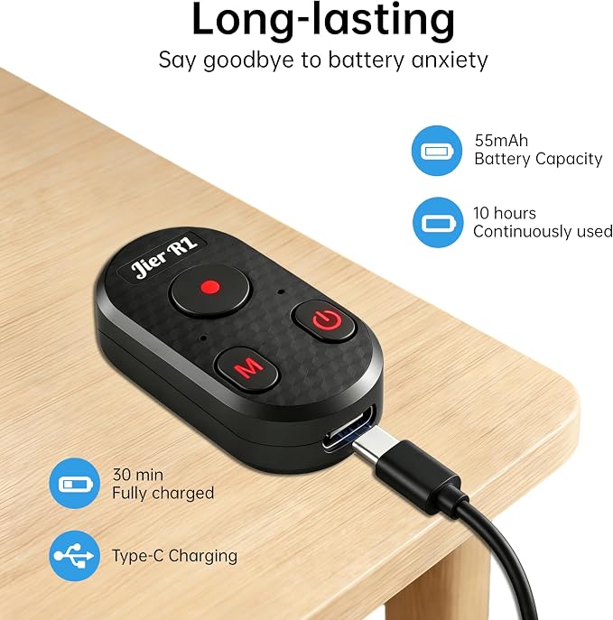 Bluetooth Remote Control for iPhone Camera, GoPro Camera Shutter Remote - 65ft - Image 4