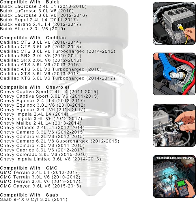 12635273 Fuel Injection&Fuel Pressure Sensor Compatible - Image 6