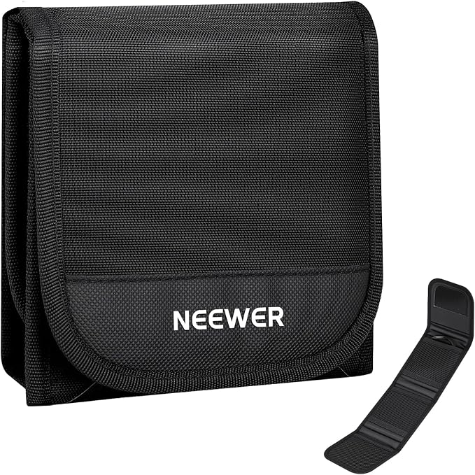 NEEWER 67mm Filter Case, Trifold Foldable Splash Resistant Protective Carry by Neewer