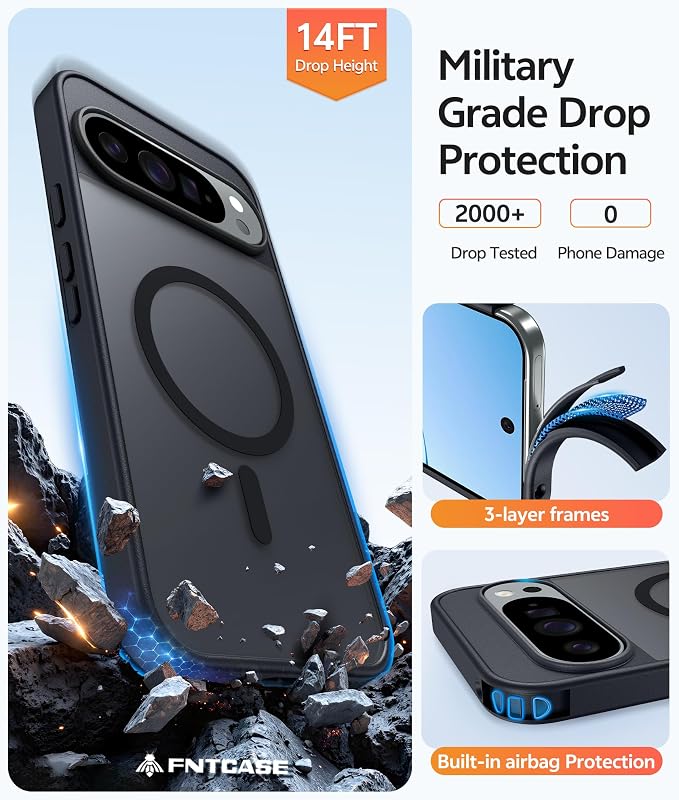 FNTCASE for Google Pixel 10 Pro Case: for Pixel 10 Case Translucent Matte Cases - Image 5