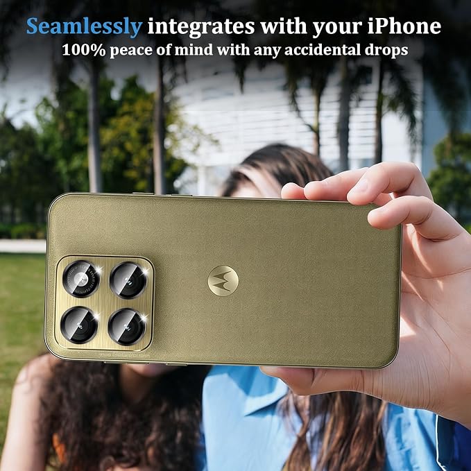 Compatible with Motorola Moto Edge 2026 Camera Lens Protector, Individual Metal - Image 6