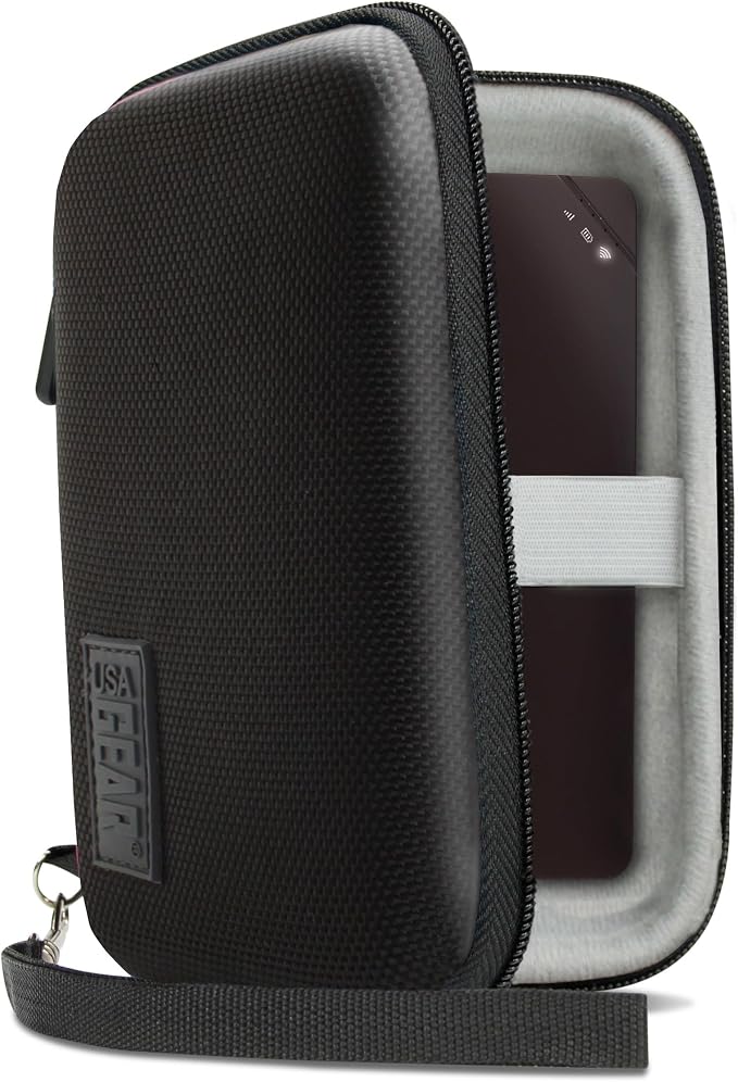 USA Gear Hotspot Carrying Case Fits Solis Edge, Orbic RC400L, AT&T Turbo 3 by USAGEAR